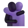 人們擁抱 Emoji 🫂 image - Microsoft 3D Fluent style