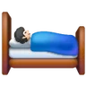 Person In Bed: Light Skin Tone Emoji 🛌🏻 image - Samsung style