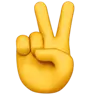Emoji Mâna Victoriei ✌ image - Apple style