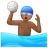 Man Playing Water Polo: Medium-Dark Skin Tone