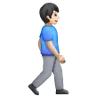 Man Walking Facing Right: Light Skin Tone Emoji 🚶🏻‍♂️‍➡️ image - Samsung style