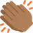 Clapping Hands: Medium-Dark Skin Tone