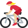 Woman Biking: Medium-Light Skin Tone Emoji 🚴🏼‍♀️ image - Twitter / X (Twemoji) style