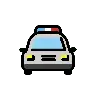 รถตำรวจที่กำลังจะมาถึง Emoji 🚔 image - OpenMoji style