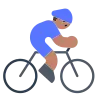 Man Biking: Medium Skin Tone Emoji 🚴🏽‍♂️ image - Tossface style