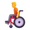 Person In Manual Wheelchair Emoji 🧑‍🦽 image - Microsoft 3D Fluent style