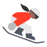 Snowboarder: Medium-Dark Skin Tone Emoji 🏂🏾 image - Tossface style