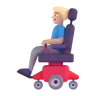 Man In Motorized Wheelchair: Medium-Light Skin Tone Emoji 👨🏼‍🦼 image - Microsoft 3D Fluent style