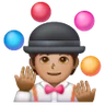 Person Juggling: Medium Skin Tone Emoji 🤹🏽 image - Samsung style