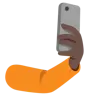 Selfie: Dark Skin Tone Emoji 🤳🏿 image - Google Noto Color style
