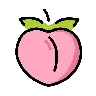 Emoji pesca 🍑 image - OpenMoji style