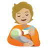 Person Feeding Baby: Medium-Light Skin Tone Emoji 🧑🏼‍🍼 image - Google Noto Color style