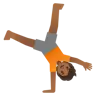 Person Cartwheeling: Medium-Dark Skin Tone Emoji 🤸🏾 image - Google Noto Color style