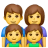 Family: Man, Woman, Boy, Boy Emoji 👨‍👩‍👦‍👦 image - Samsung style