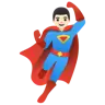 Man Superhero: Light Skin Tone Emoji 🦸🏻‍♂️ image - Google Noto Color style