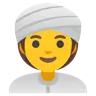 Woman Wearing Turban Emoji 👳‍♀️ image - Google Noto Color style