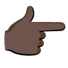 Backhand Index Pointing Right: Dark Skin Tone Emoji 👉🏿 image - Google Noto Color Animated style