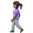 Woman Walking: Medium-Dark Skin Tone