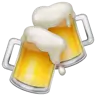 Klirren Bierkrüge Emoji 🍻 image - WhatsApp style