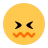 ใบหน้าที่สับสน Emoji 😖 image - Tossface style