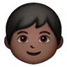 Child: Dark Skin Tone Emoji 🧒🏿 image - Samsung style
