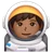 Man Astronaut: Medium-Dark Skin Tone