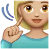 Deaf Woman: Medium-Light Skin Tone Emoji 🧏🏼‍♀️ image - WhatsApp style