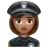 Woman Police Officer: Medium Skin Tone
