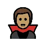 Man Vampire: Medium Skin Tone Emoji 🧛🏽‍♂️ image - OpenMoji style