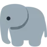 象 Emoji 🐘 image - Twitter / X (Twemoji) style