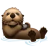 Emoji lontra 🦦 image - Apple style