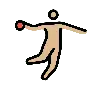 Person Playing Handball: Medium-Light Skin Tone Emoji 🤾🏼 image - OpenMoji style