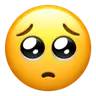 Visage avec des yeux suppliants Emoji 🥺 image - Apple style