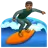 Person Surfing: Medium-Dark Skin Tone