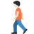 Person Walking: Light Skin Tone