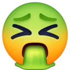 Gesicht mit offenem Mund Erbrechen Emoji 🤮 image - Facebook Meta style