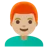 Man: Medium-Light Skin Tone, Red Hair