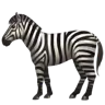 Zebra ใบหน้า Emoji 🦓 image - Apple style