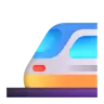 Emoji binario leggero 🚈 image - Microsoft 3D Fluent style