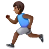 Man Running: Medium-Dark Skin Tone Emoji 🏃🏾‍♂️ image - Samsung style