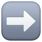 Right Arrow Emoji ➡ image - Facebook Meta style