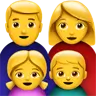Family: Man, Woman, Girl, Boy Emoji 👨‍👩‍👧‍👦 image - Apple style