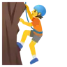 ปีนเขาคน Emoji 🧗 image - Google Noto Color style