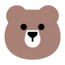 Emoji Orso faccia 🐻 image - Tossface style