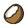Orzech kokosowy Emoji 🥥 image - OpenMoji style