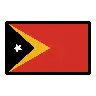Flag: Timor-Leste Emoji 🇹🇱 image - OpenMoji style
