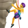 Woman Climbing Emoji 🧗‍♀️ image - Apple style