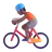 Person Biking: Medium-Dark Skin Tone