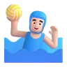Man Playing Water Polo: Light Skin Tone Emoji 🤽🏻‍♂️ image - Microsoft 3D Fluent style