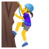 Woman Climbing Emoji 🧗‍♀️ image - Google Noto Color style